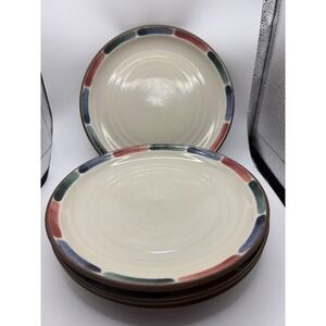 4 NORITAKE Warm Sands Salad Plates STONEWARE Pattern # 8472